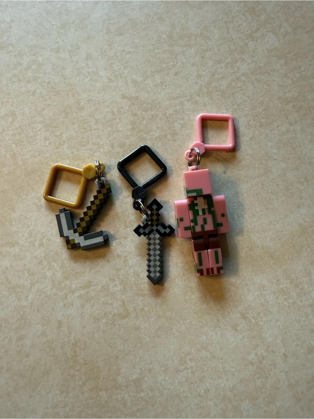 Minecraft Bag Clip Keychains - Picture 2 of 5